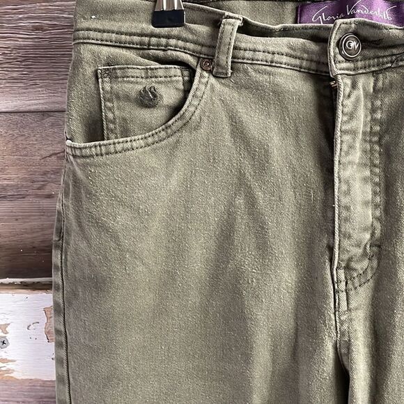 Gloria Vanderbilt, Amanda Jeans, Green , Ladies Size 10 - Picture 4 of 10